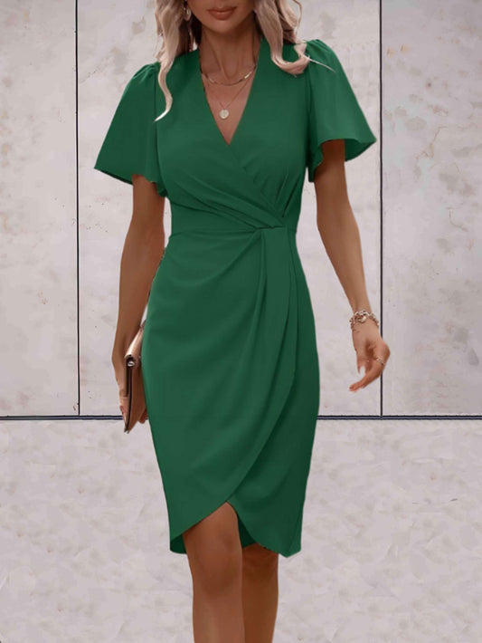 Sophie | Robe moulante à manches fluides
