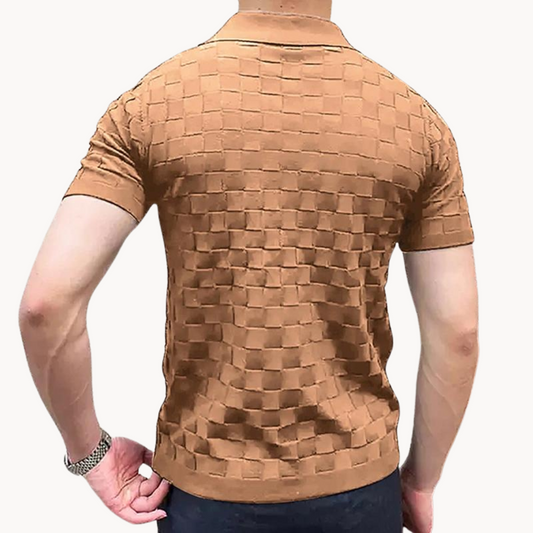 Polo Pim | Jacquard, bleu