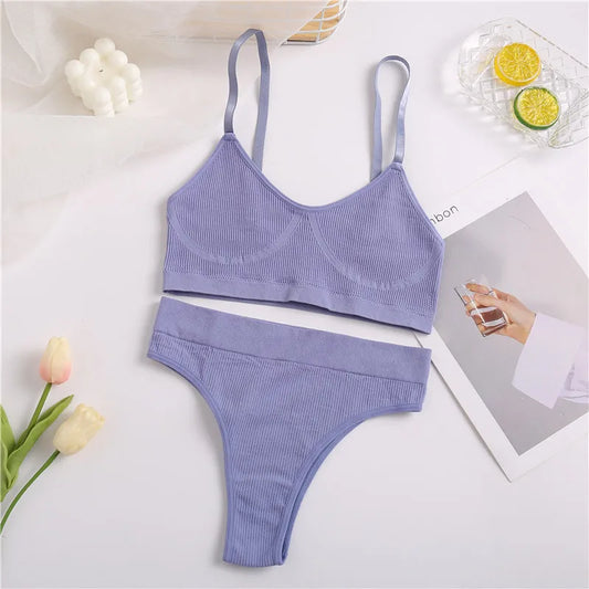 Ensemble de sous-vêtements sans couture | Avec taille haute sexy !