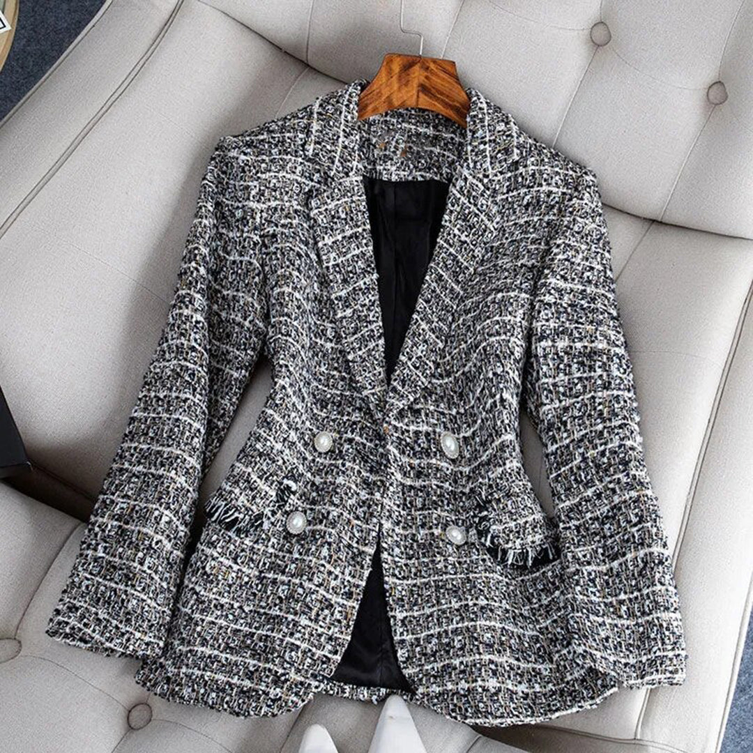 BLYTHE - Veste blazer à carreaux et ajustée pour femme