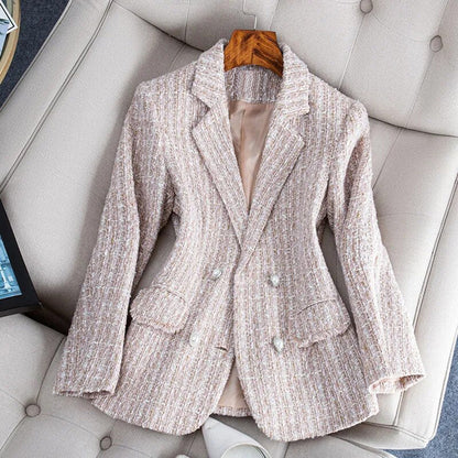 BLYTHE - Veste blazer à carreaux et ajustée pour femme