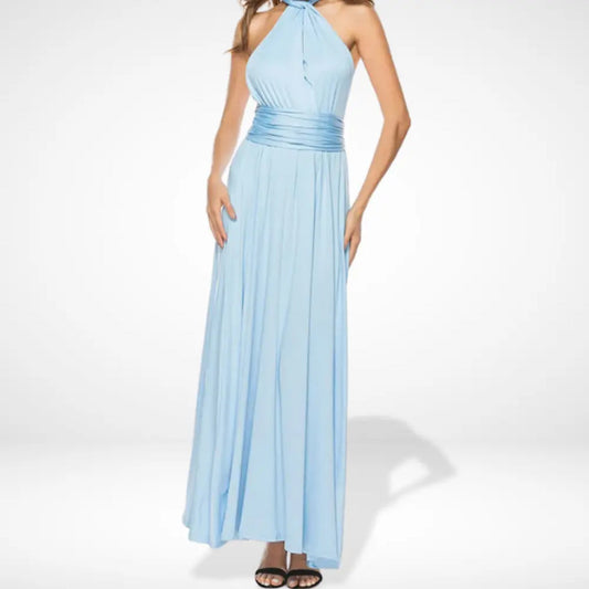 Robe longue élégante sans manches pour les occasions spéciales