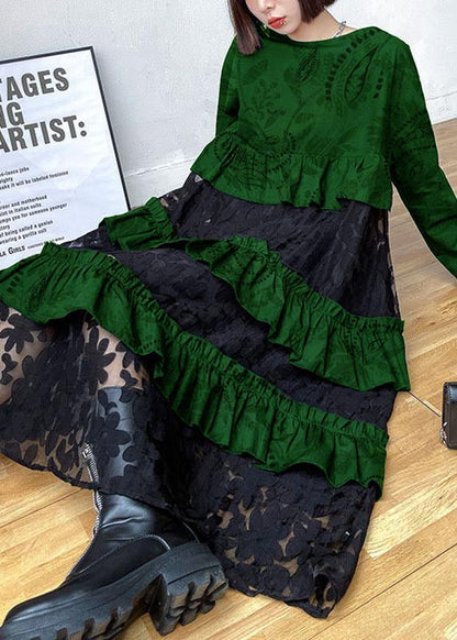 Beaute - Robes d'automne en dentelle avec volants
