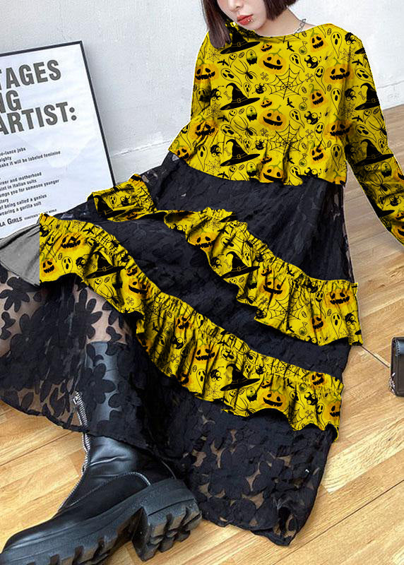 Beaute - Robes d'automne en dentelle avec volants