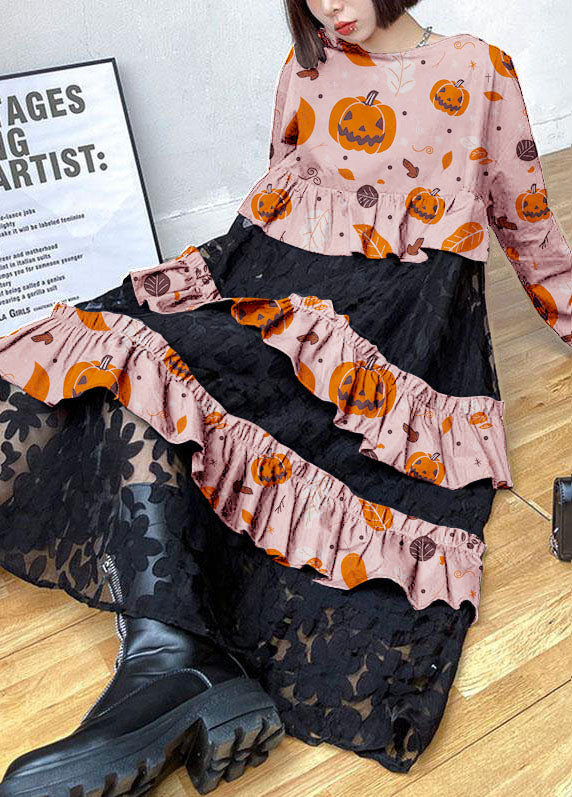 Beaute - Robes d'automne en dentelle avec volants