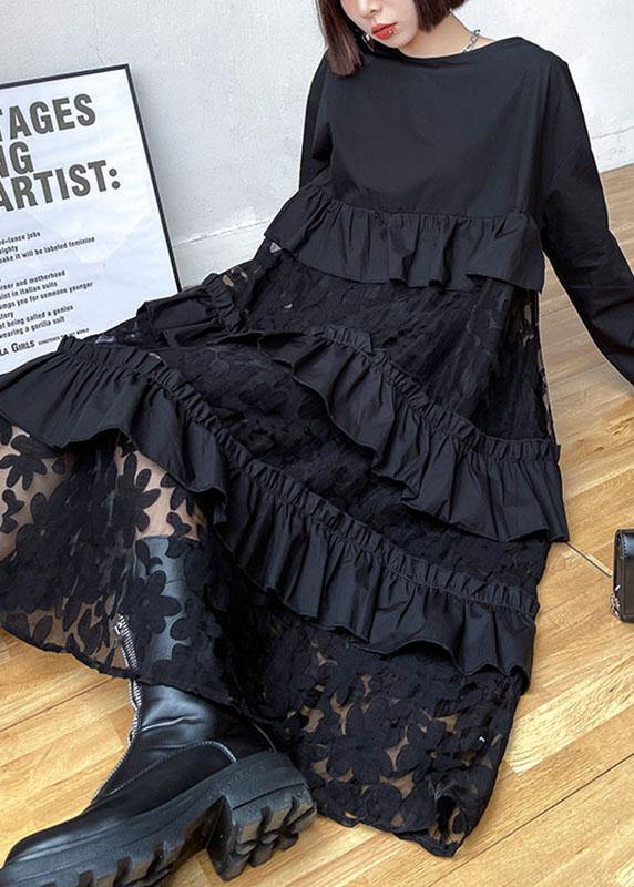 Beaute - Robes d'automne en dentelle avec volants