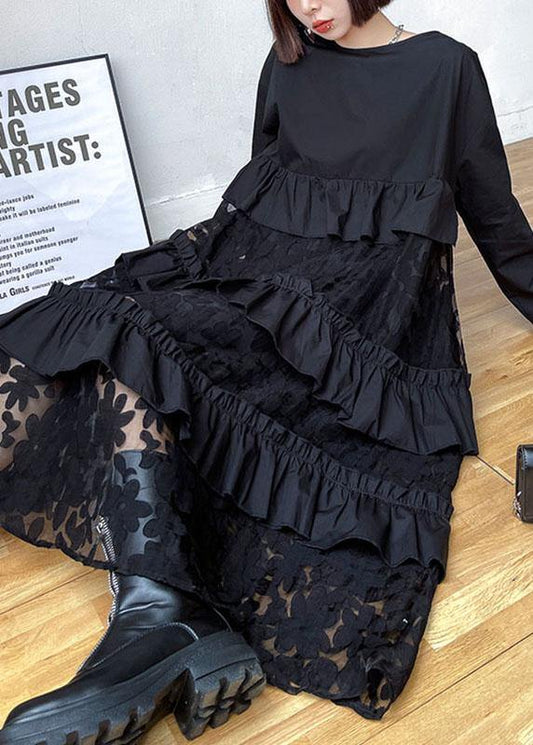 Beaute - Robes d'automne en dentelle avec volants