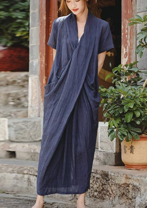 Aleya - Robe d'été asymétrique à encolure pointue