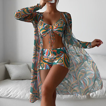 Maillot de bain imprimé avec tourbillons
