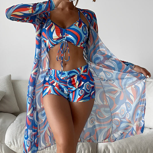 Maillot de bain imprimé avec tourbillons