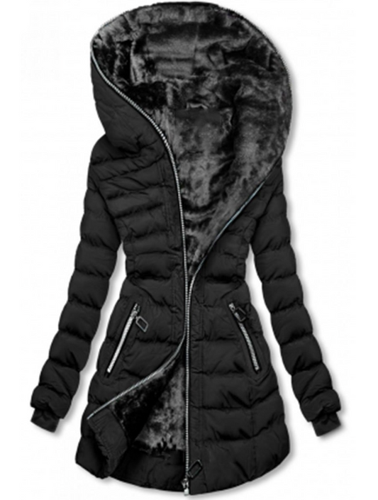 Veste matelassée pour femme avec doublure en peluche