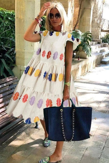 Billie - Belle robe souple avec imprimé A-line