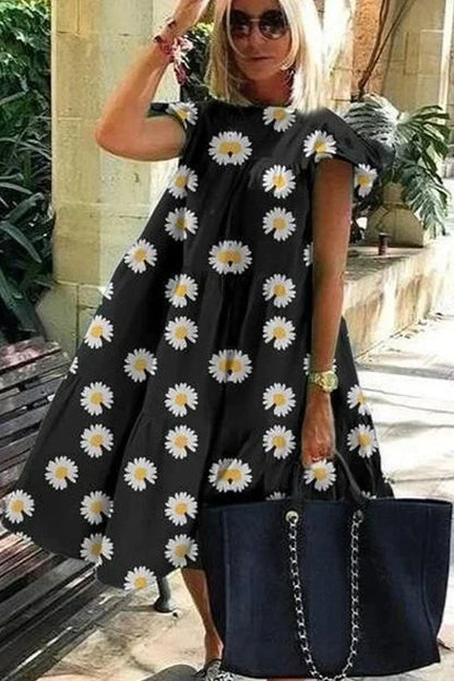 Billie - Belle robe souple avec imprimé A-line