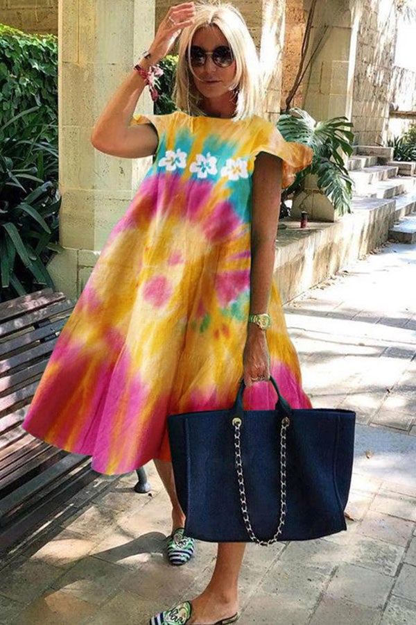Billie - Belle robe souple avec imprimé A-line