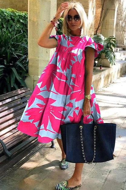 Billie - Belle robe souple avec imprimé A-line
