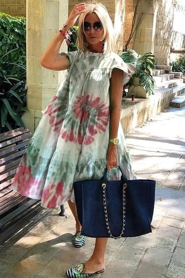 Billie - Belle robe souple avec imprimé A-line