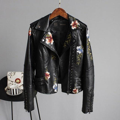 Chloe - Veste élégante à fleurs Streetwear