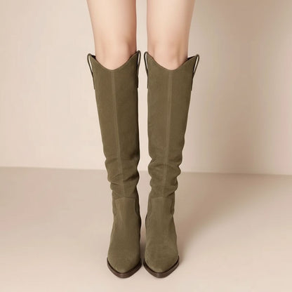 Clara – Bottes Noires Genou Femme | Classiques et Chic pour l’Hiver