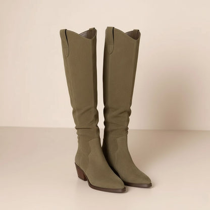 Clara – Bottes Noires Genou Femme | Classiques et Chic pour l’Hiver