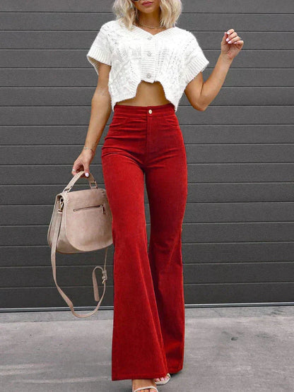 Pantalon coupe haute élégant pour femmes