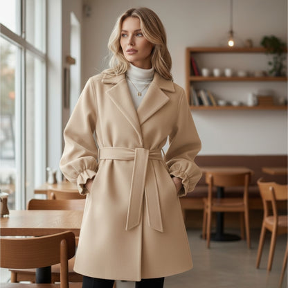 Bryce | Manteau Femme Élégant avec Ceinture Chic et Confortable