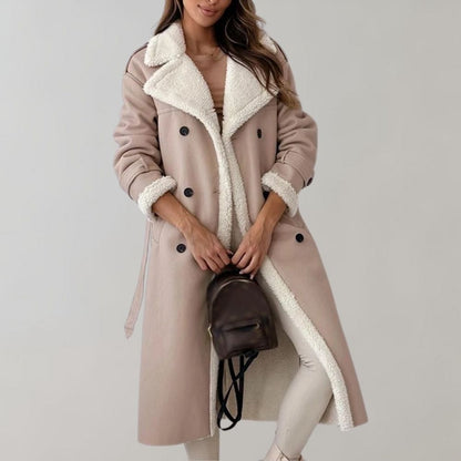 Leilany - manteau d'hiver élégant avec ceinture