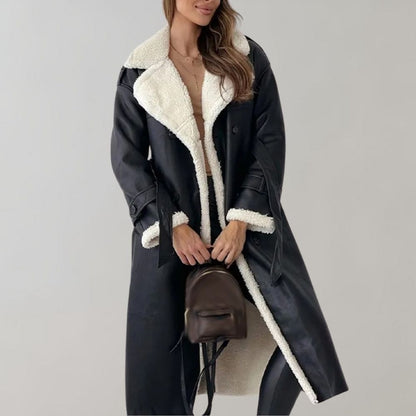 Leilany - manteau d'hiver élégant avec ceinture