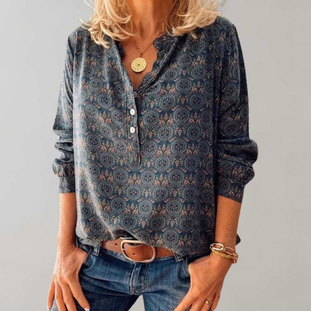 Ulysse Blouse | Blouse Vintage à manches longues