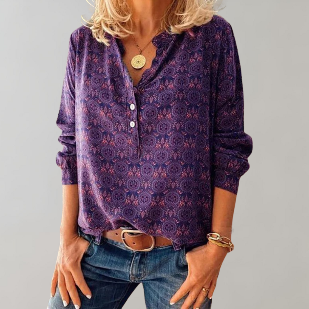 Ulysse Blouse | Blouse Vintage à manches longues