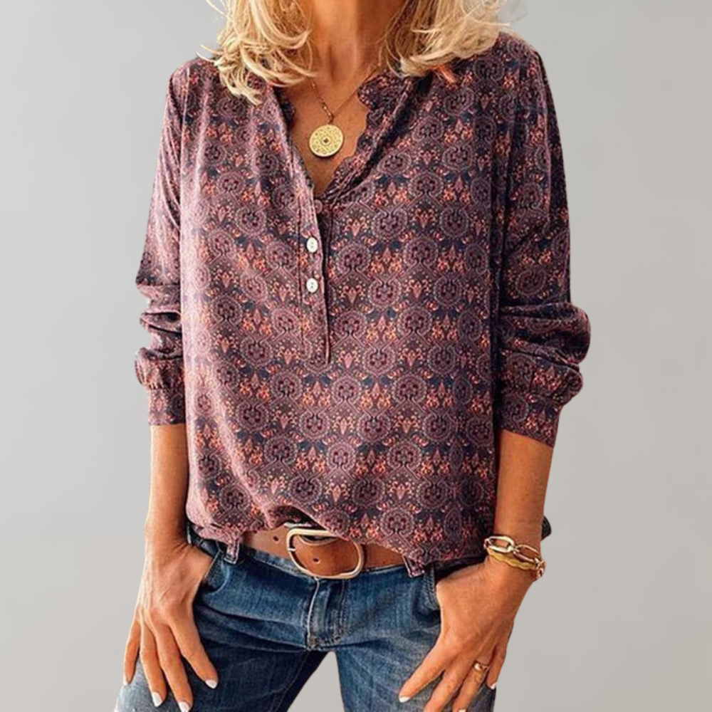 Ulysse Blouse | Blouse Vintage à manches longues