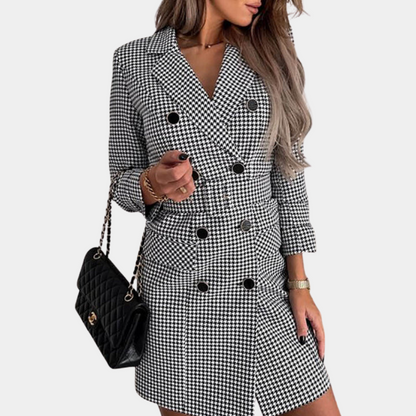 MARIAN | Robe blazer élégante avec ceinture pour femmes