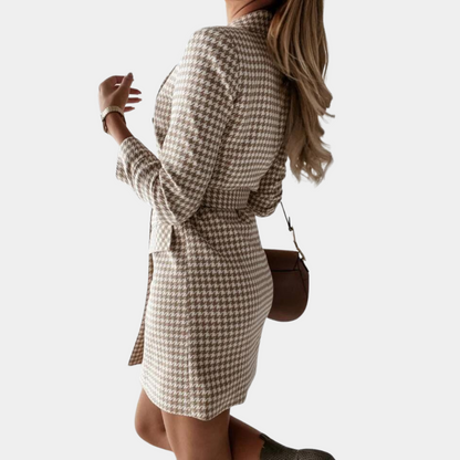 MARIAN | Robe blazer élégante avec ceinture pour femmes