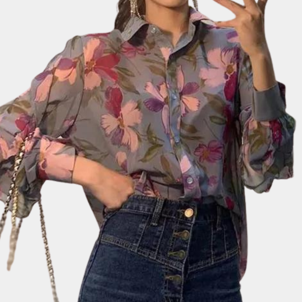 Ibbie - Chemisier à fleurs pour femmes