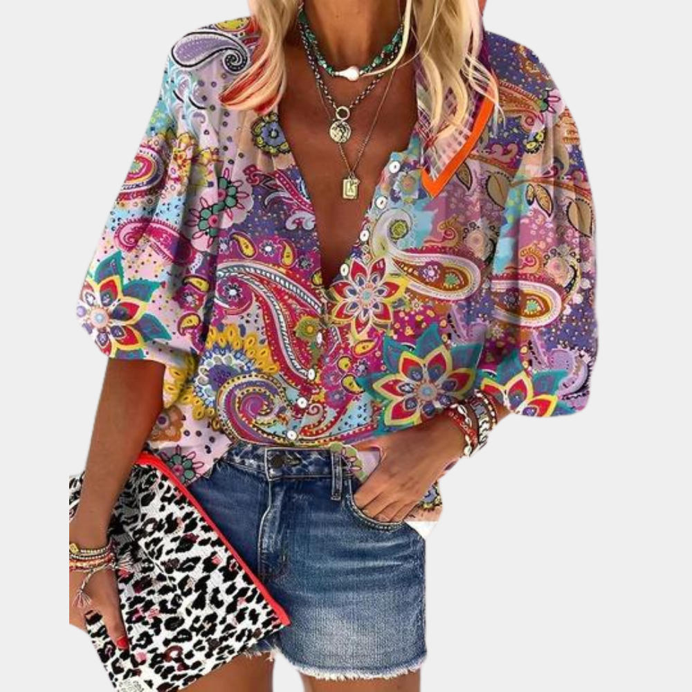Vire - Chemisier imprimé paisley pour femmes