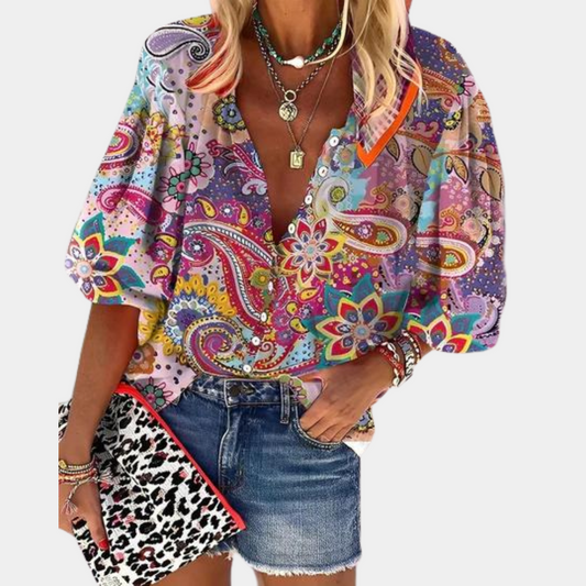 Vire - Chemisier imprimé paisley pour femmes