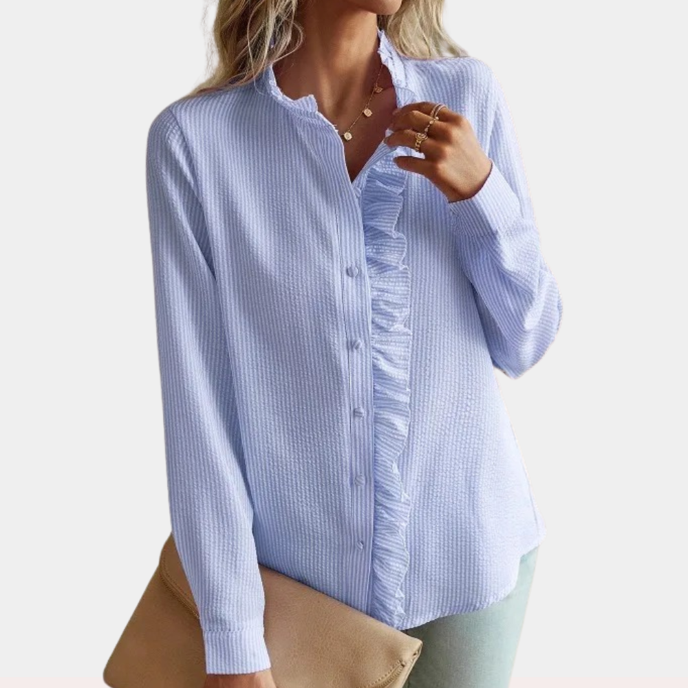 Alicia - Blouse d'été élégante et rayée