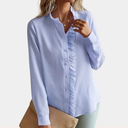 Alicia - Blouse d'été élégante et rayée