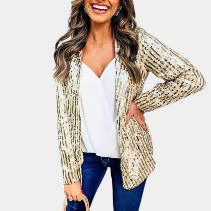 MELANIE | Blazer stylé à paillettes pour femmes