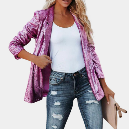 MELANIE | Blazer stylé à paillettes pour femmes