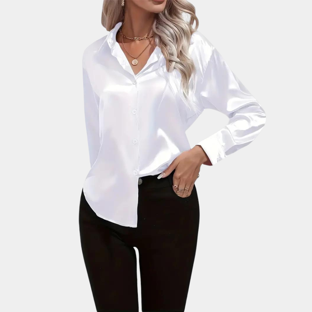 Chemise élégante à manches longues pour femmes
