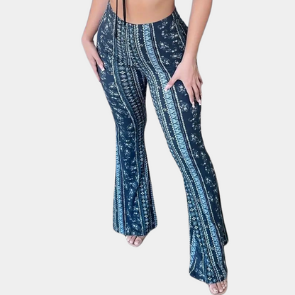 Elvera - Pantalon évasé de style bohème pour femmes