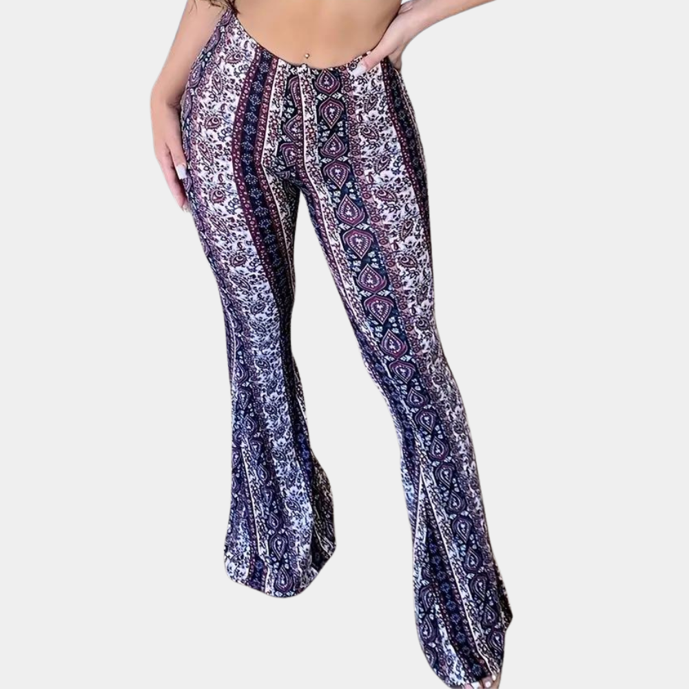 Elvera - Pantalon évasé de style bohème pour femmes