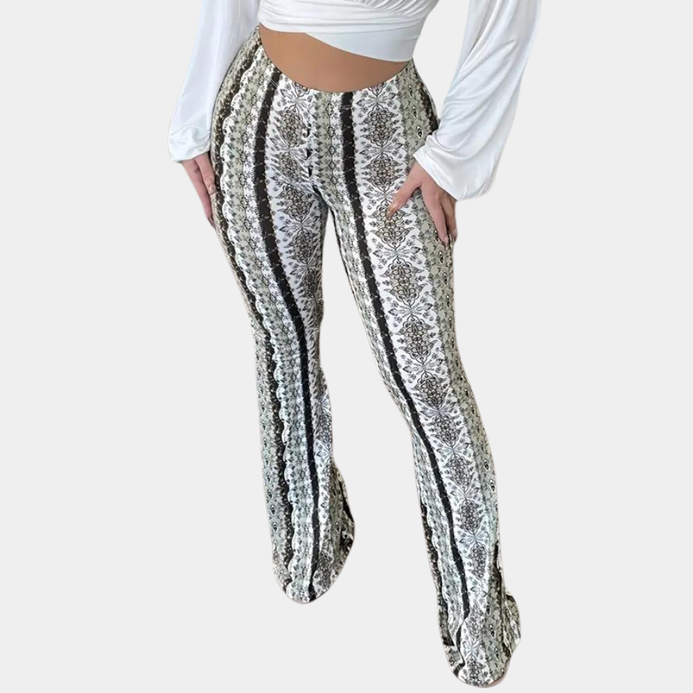 Elvera - Pantalon évasé de style bohème pour femmes