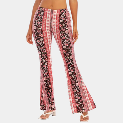 Pantalon évasé style bohème pour femmes