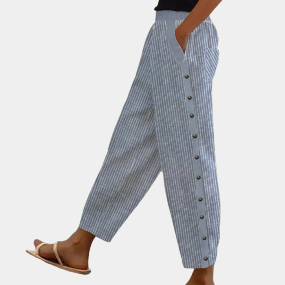Pantalon à rayures chic pour femmes