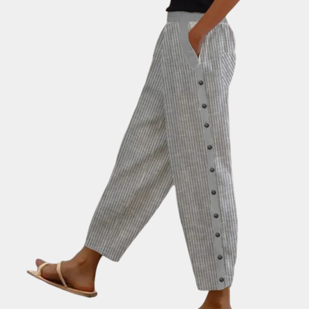 Pantalon à rayures chic pour femmes