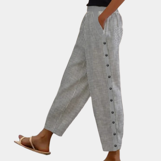 Pantalon à rayures chic pour femmes