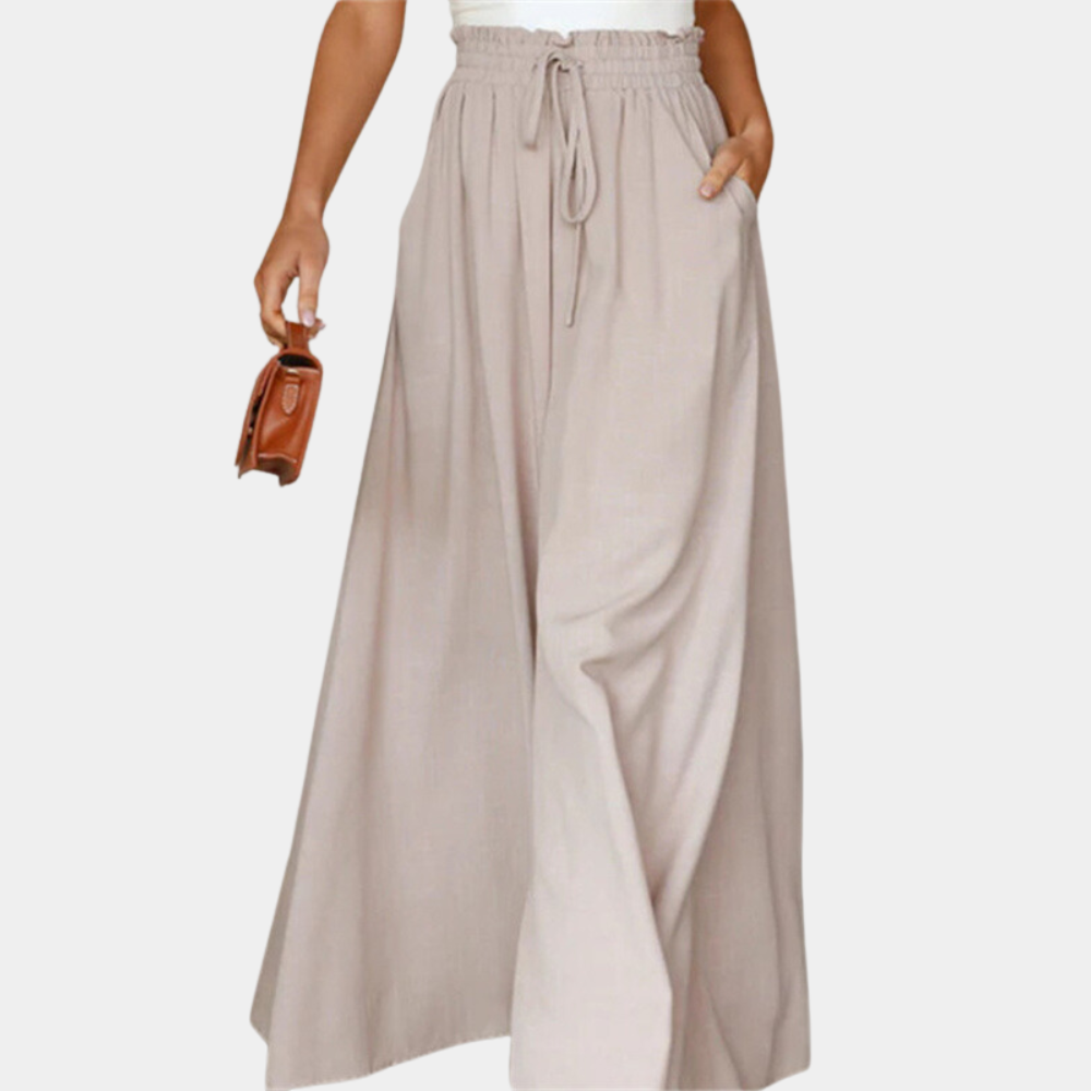 Pantalons élégants à jambe large pour femmes