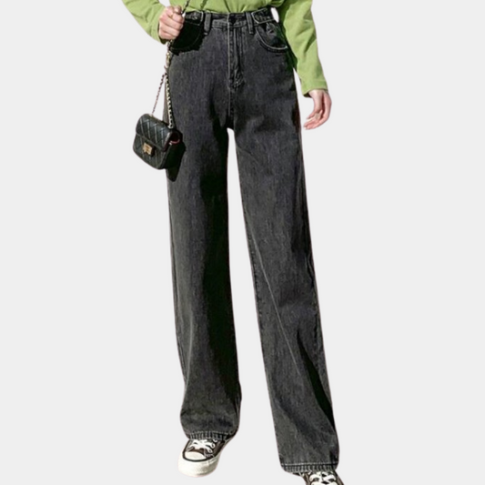 Pantalon large à taille haute pour femme