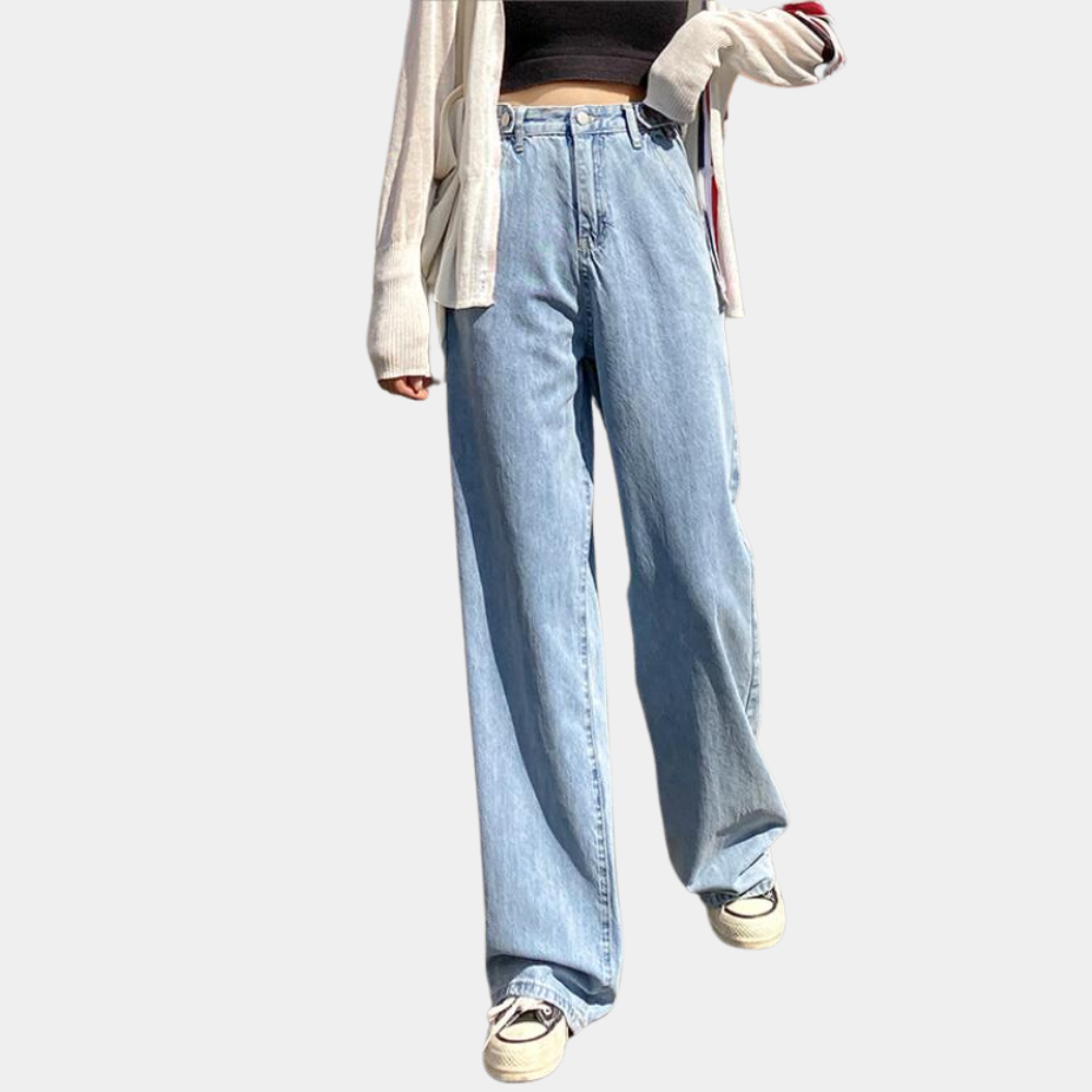 Pantalon large à taille haute pour femme